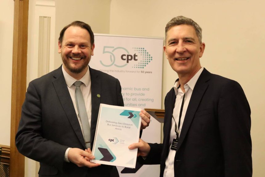 Shadow minister Simon Lightwood (left) and CPT CEO Graham Vidler at the report launch