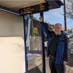 Councillor Vernon-Jackson and Real Time Information Screen (1)