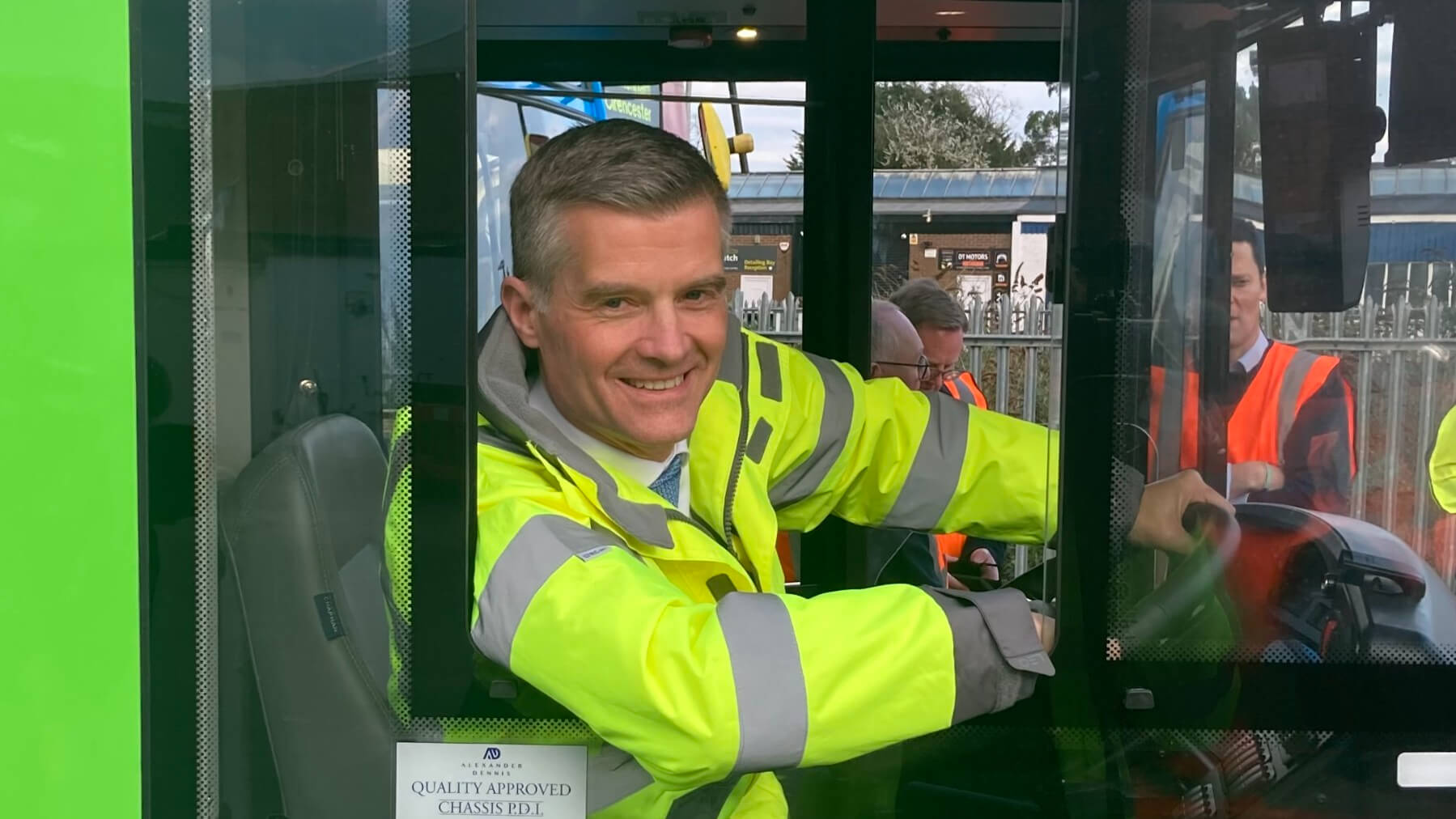 Transport Secretary Mark Harper launching the ZEBRA 2 allocations at Stagecoach Cheltenham