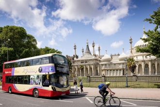 Brighton and Hove tops the table of local authorities with 140 passenger trips per capita in 2022/23