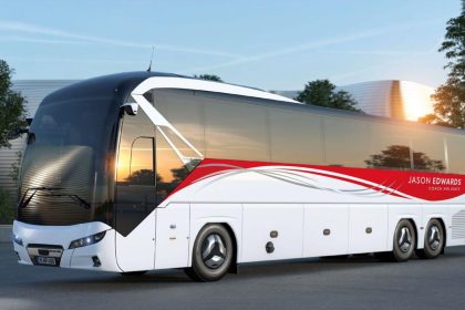 After a tricky start, business is booming for Jason Edwards Travel, which has four Neoplan Tourliners on order