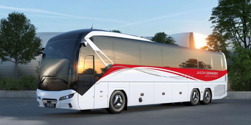 After a tricky start, business is booming for Jason Edwards Travel, which has four Neoplan Tourliners on order
