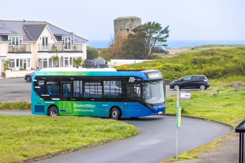 Alexander Dennis Enviro100EV trialled on Guernsey