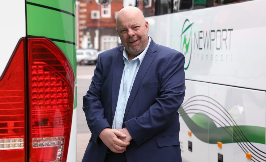 Coach and Bus Association Cymru Chair Scott Pearson
