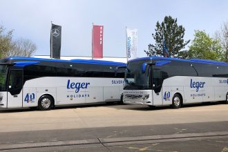 Leger Holidays Silver Service Mercedes Benz Tourismo pair for Skills Coaches