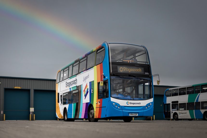 Stagecoach West supports regional Pride events in 2024