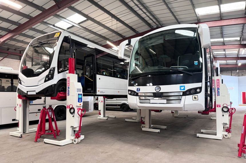 A1 Coaches takes Stertil Koni garage equipment