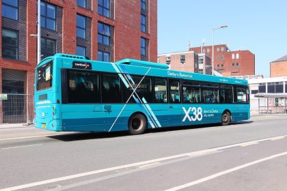 Competition between Arriva and Trentbarton on route X38