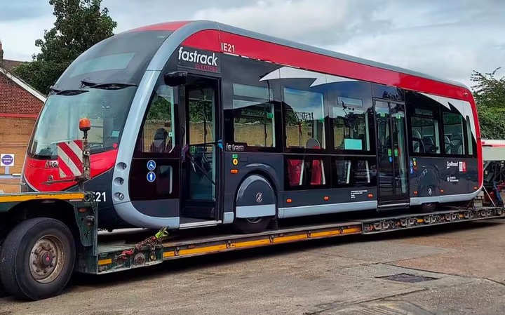 First Irizar ie tram for Kent Fastrack is delivered