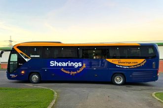 New livery for Shearings coaches as part of rebrand