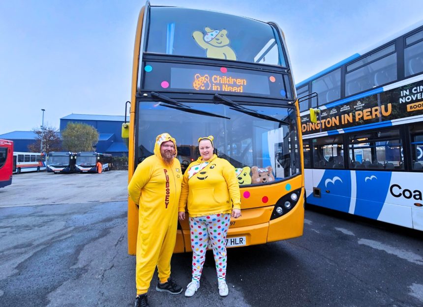 Stagecoach South raises money for BBC Children in Need