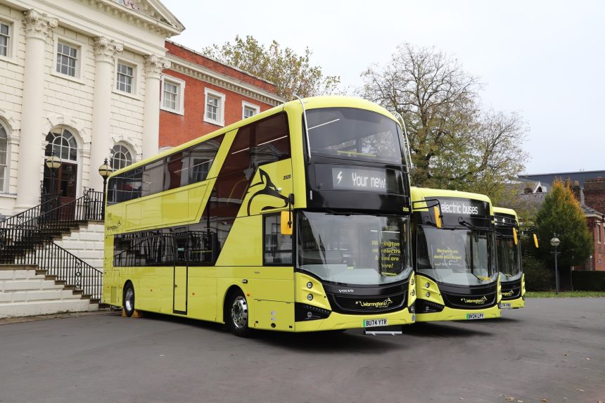 Warrington electric bus fleet uses Michelin tyres