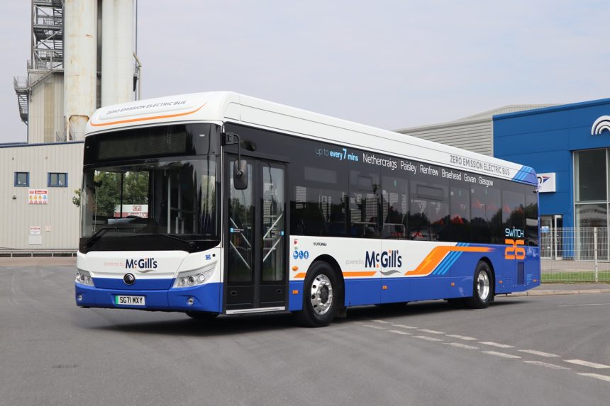 30 Yutong electric buses ordered by McGill's for Midland Bluebird