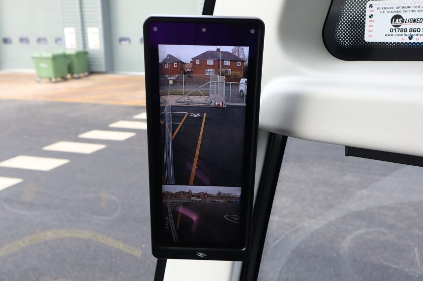 Camera monitoring system in Yutong GT12 coach