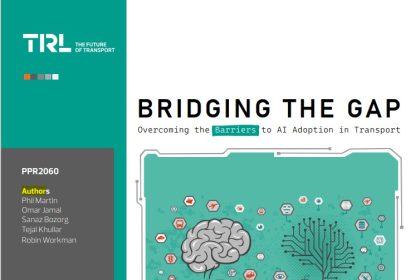 Barriers to use of AI in transport identified in TRL report