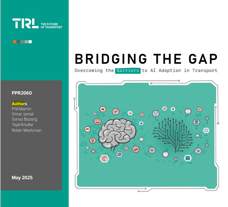 Barriers to use of AI in transport identified in TRL report