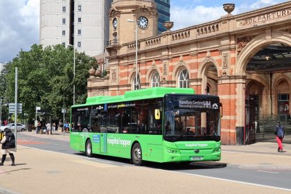 Bus priority measures in Leicester