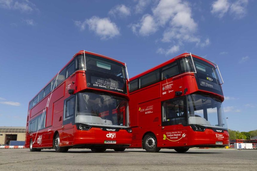 Wrightbus StreetDeck Electroliner delivery for Plymouth Citybus