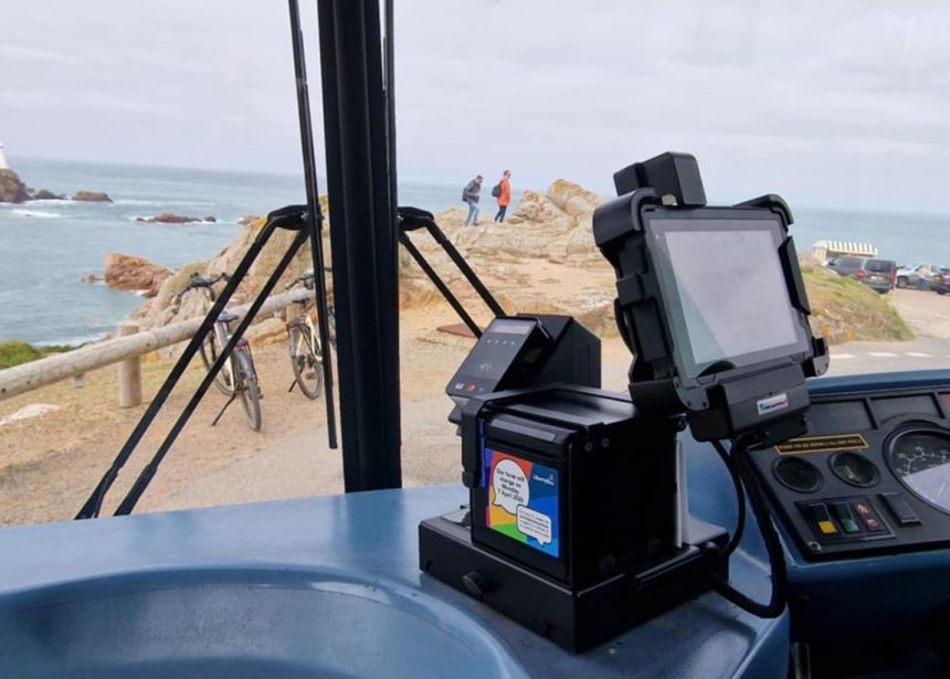 TransMach TM700 ticket machine with LibertyBus in Jersey