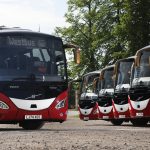 Volvo B8R MCV Evora coach line up for Westbus