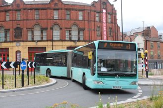 City Transport Mercedes-Benz Citaro G on rail replacement