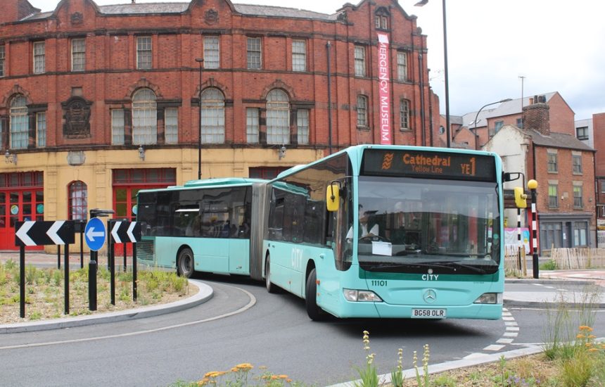City Transport Mercedes-Benz Citaro G on rail replacement