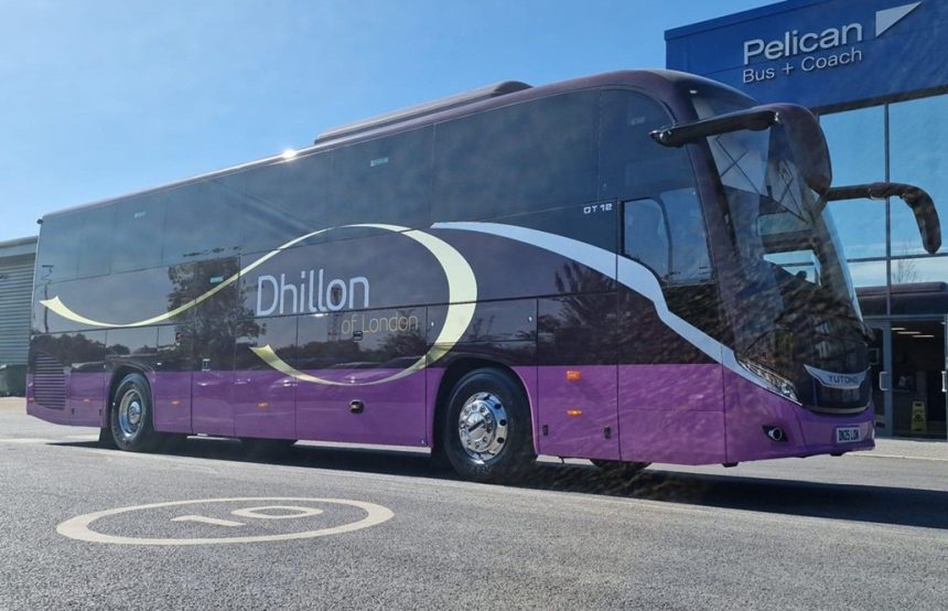 Yutong GT12 coach for Dhillon of London