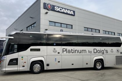 Scania Touring pair delivered to Doig's of Glasgow