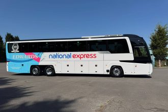 Edwards Coaches unveils co-branded Caetano for NatEx work