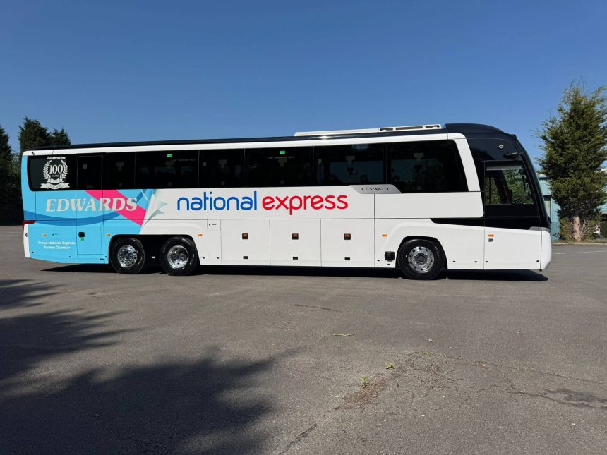 Edwards Coaches unveils co-branded Caetano for NatEx work