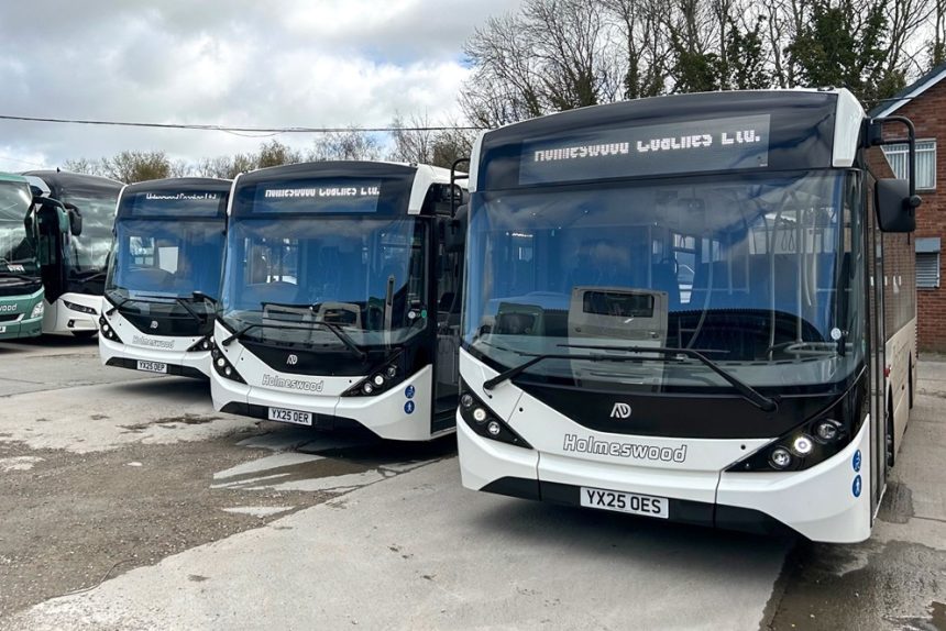 Alexander Dennis Enviro200 delivery to Holmeswood Coaches
