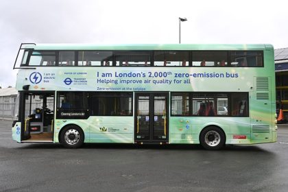 London passes 2,000 zero emission buses in service