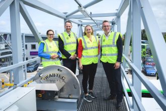 Local Transport Minister opens First Bus electric depot in Hengrove