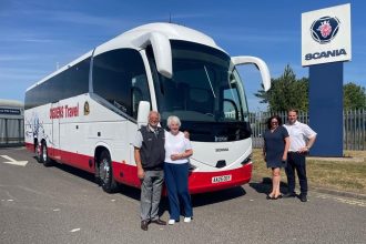 David Ogden Travel marks 50 years in 2026 with new Scania Irizar
