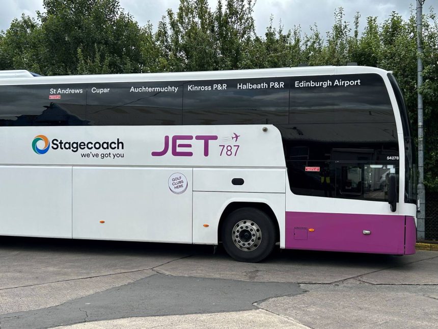 Stagecoach East adds St Andrews service with room for golf clubs