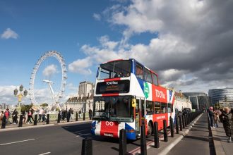 Tootbus open top tour bus in London
