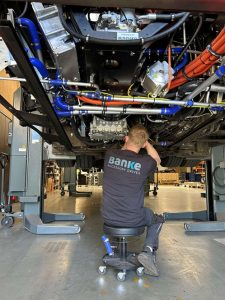 Allison six speed automatic transmission incorporated into battery electric bus repower