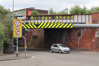 coach bus bridge strike