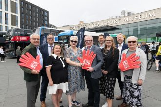 Catch the Bus Month 2025 launched by Richard Parker at Coventry Transport Museum