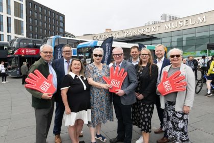 Catch the Bus Month 2025 launched by Richard Parker at Coventry Transport Museum
