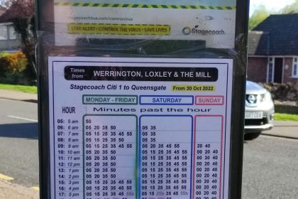 Report calls for guidelines on printed information at bus stops