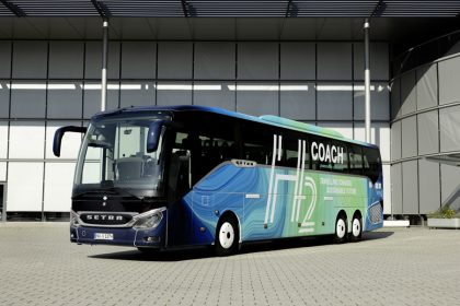 Setra S 517 HD Comfort Class coach with hydrogen fuel cell electric power