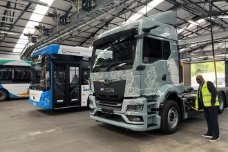 Stagecoach Midlands completes battery electric HGV charging test at Nuneaton