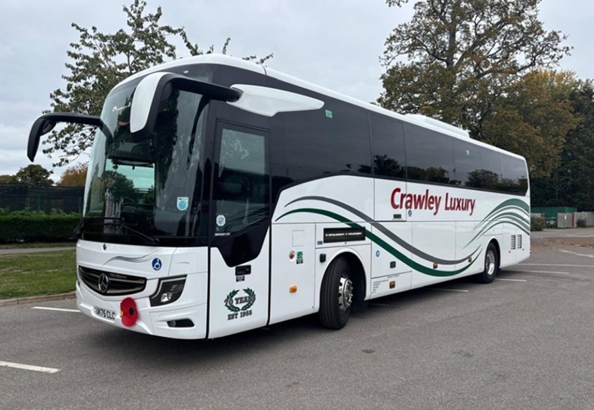 Mercedes-Benz Tourismo coach for Crawley Luxury