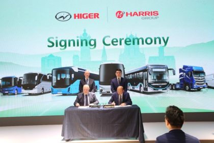 Harris Bus and Coach UK signs 10 year agreement with Higer Bus