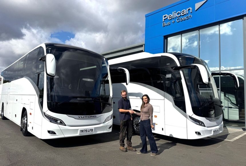 Yutong GT12 delivery to Lee's Coaches of Durham