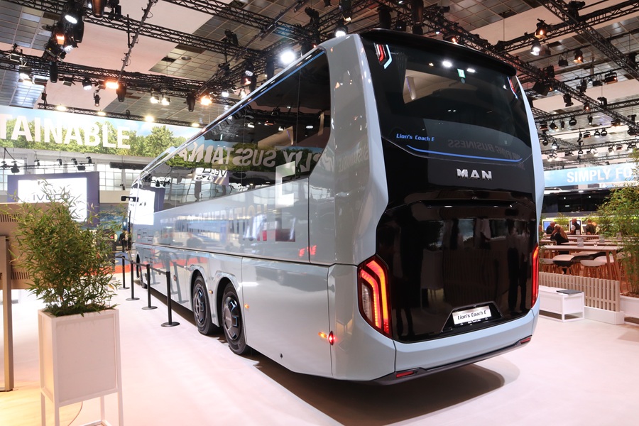 MAN battery electric Lion's Coach 14 E at Busworld