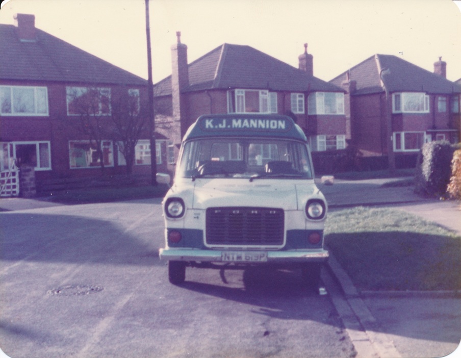 Ford Transit minibus of Mannion Travel