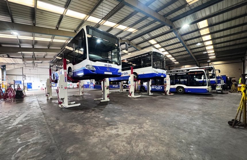 McGill's Bus Group takes delivery of axle stands and vehicle lifts from Stertil-Koni
