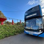 Stagecoach South West Alexander Dennis Enviro400EV in debut at Baton of Hope event in Torbay